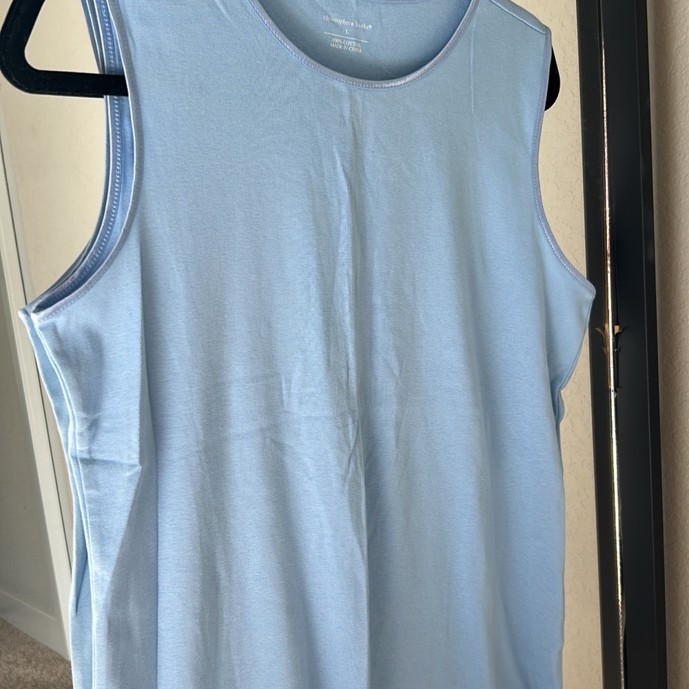Christopher & Banks Sky Blue Cotton Tank